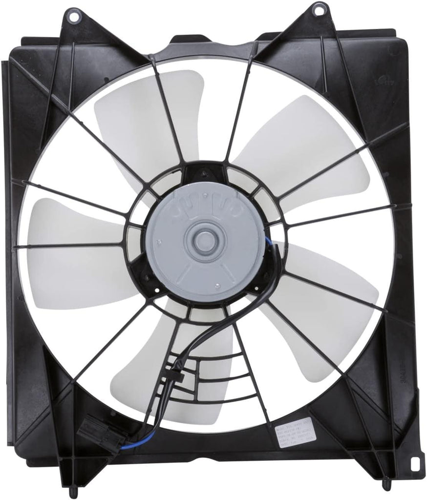 601130 Cooling Fan Assembly Compatible with 2008-2012 Honda Accord, Black