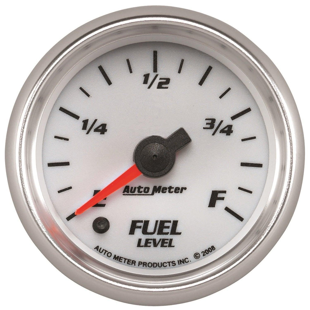 2-1/16 in. FUEL LEVEL PROGRAMMABLE 0-280 O WHITE PRO-CYCLE