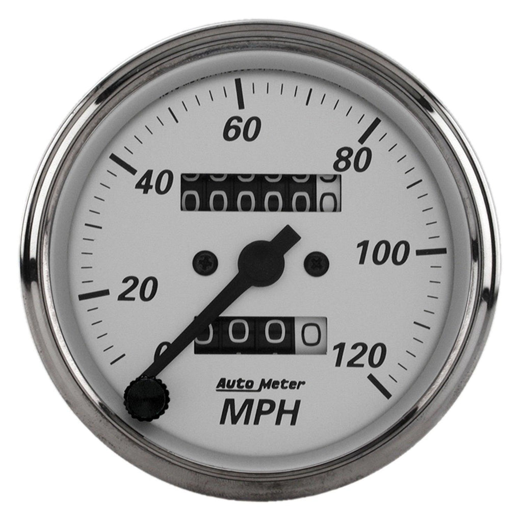 3-1/8 in. SPEEDOMETER 0-120 MPH AMERICAN PLATINUM