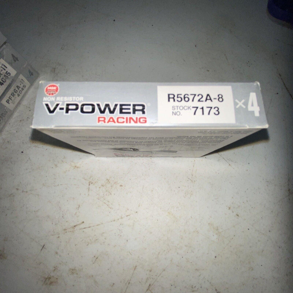 NGK (7173) R5672A-8 Racing Spark Plug - Set of 4