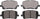 ADVICS AD0923 Ultra-Premium Front Disc Brake Pad Set