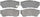 SGD451M Service Grade Semi-Metallic Disc Brake Pad Set