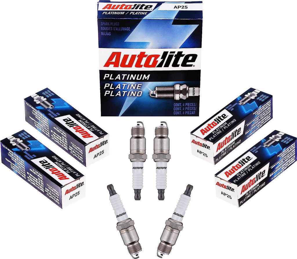 Autolite Platinum AP25 Automotive Replacement Spark Plugs (4 Pack)