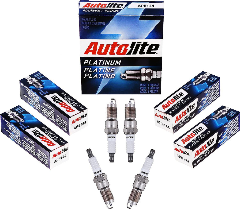 Autolite Platinum AP5144 Automotive Replacement Spark Plugs (4 Pack)