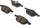 Gold 17D1044CF2 Ceramic Front Disc Brake Pad Kit