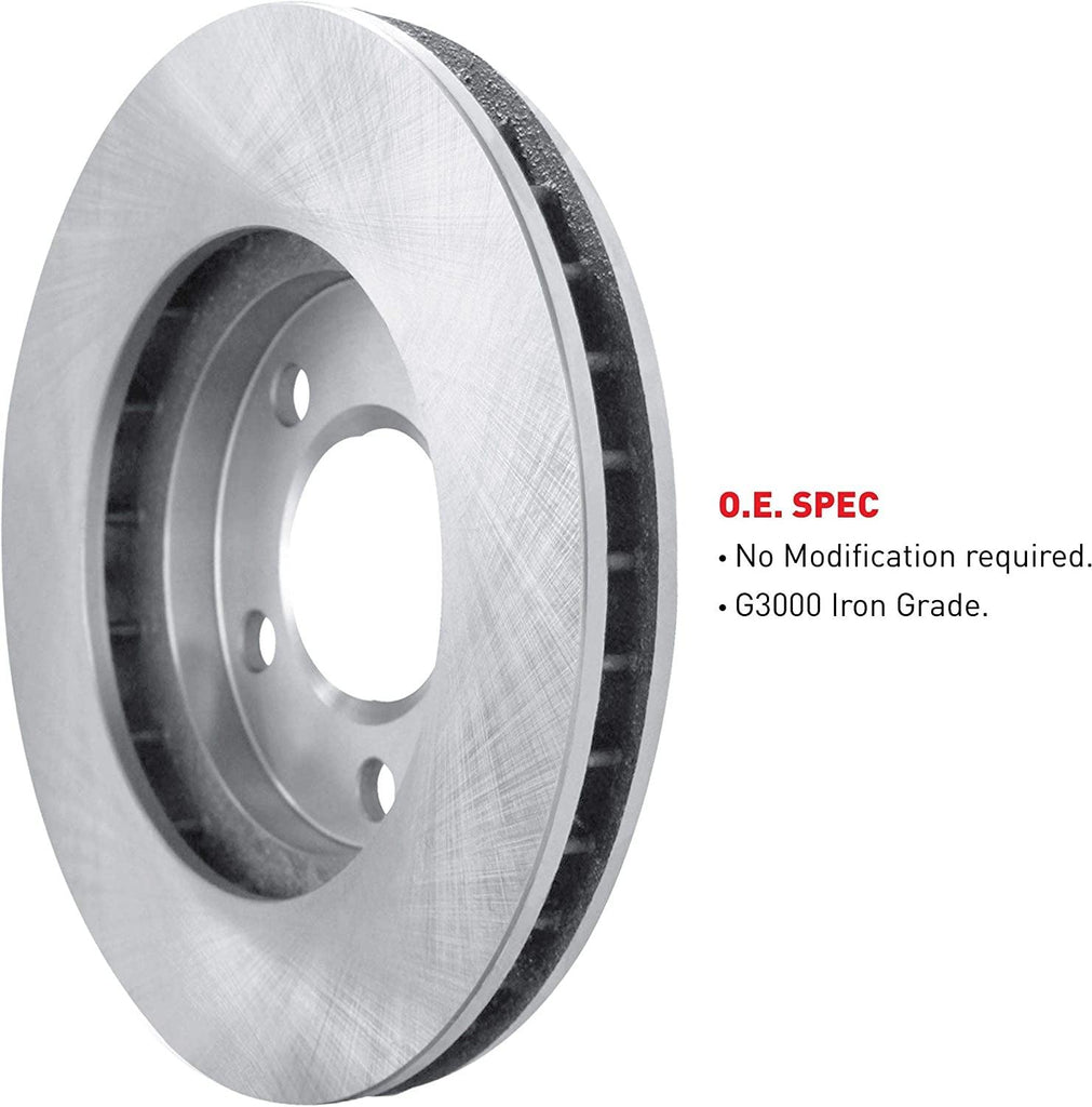 R1 Concepts Front Brakes and Rotors Kit |Front Brake Pads| Brake Rotors and Pads| Ceramic Brake Pads and Rotors |Fits 2008-2019 Pontiac Vibe, Scion Xd, Toyota Corolla, Matrix