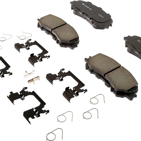 Gold 17D1737CHF1 Ceramic Front Disc Brake Pad Kit with Springs and Clips