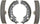 Acdelco Gold 17945B Bonded Rear Drum Brake Shoe Set