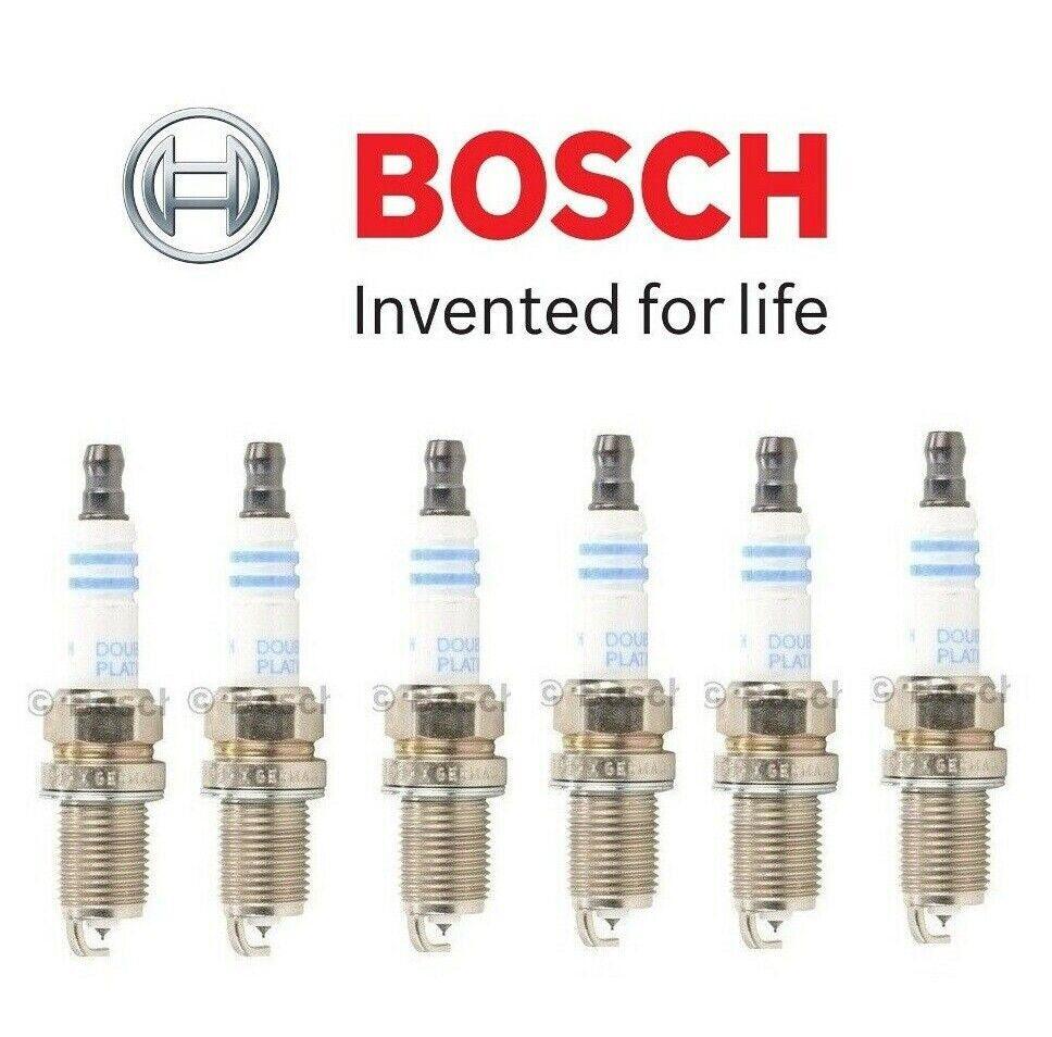 Set of 6 Spark Plugs Bosch Double Platinum 8103 for Cadillac Ford Mazda Pontiac