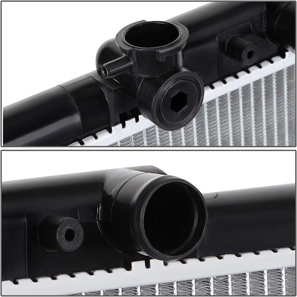OEM-RA-2464 OE Style Bolt-On Aluminum Core Radiator Compatible with 02-07 Impreza 2.5 AT/MT,26-7/8" W X 13-7/16" H X 15/16" D,1-9/16" Inlet / 1-9/16" Outlet