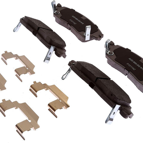 Advantage 14D883CHF1 Ceramic Rear Disc Brake Pad Set with Clips