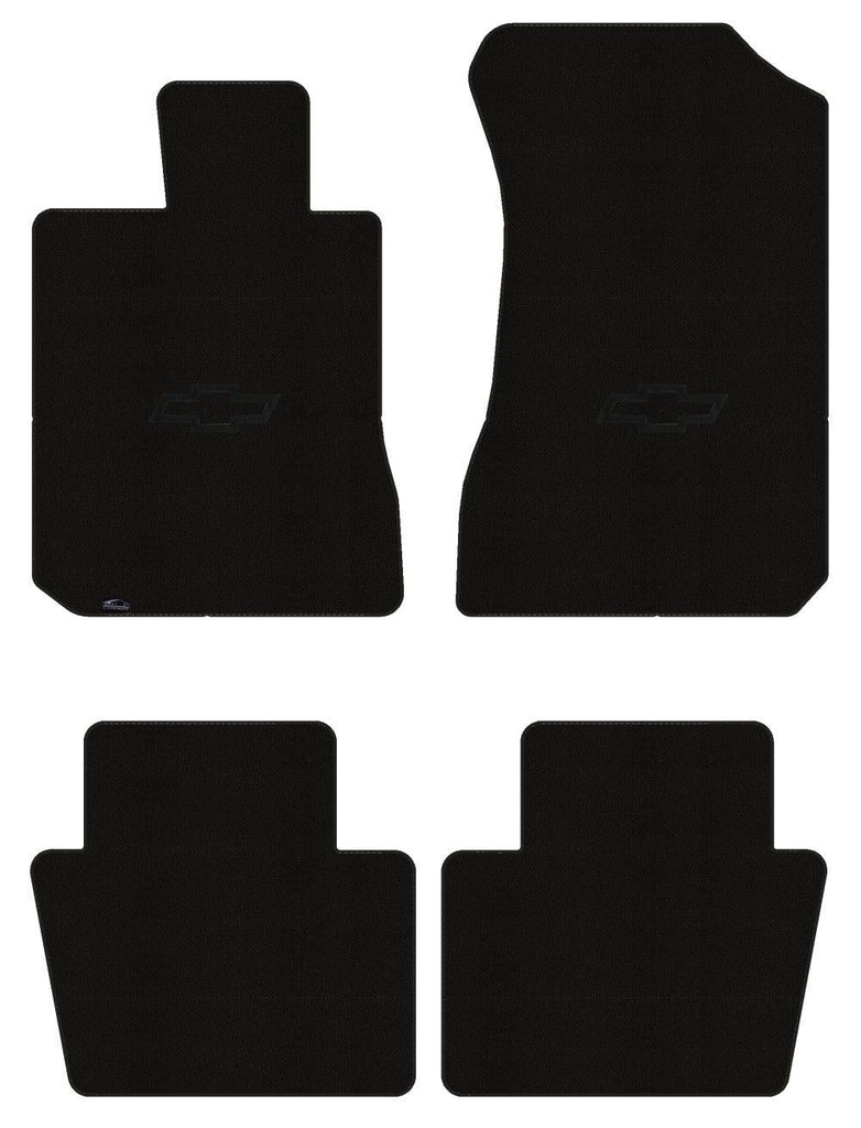 Lloyd Loop Front & Rear Mats for '73-77 Laguna W/Black Outline Chevy Bowtie