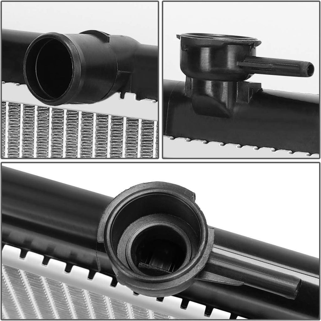 OEM-RA-2998 Aluminum Core Radiator Compatible with 07-12 Sentra AT/MT,27-1/4" W X 14-3/4" H X 5/8" D,1-3/8" Inlet / 1-3/8" Outlet