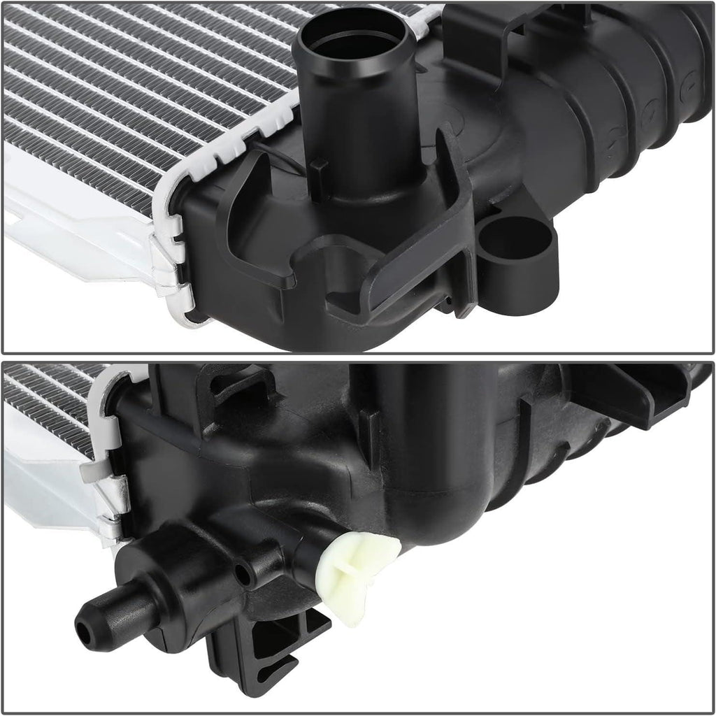 OEM-RA-13723 OE Style 1-Row Aluminum Cooling Radiator Compatible with 16-19 Silverado Sierra 1500/16-20 Escalade ESV Suburban Tahoe Yukon XL 5.3L 6.2L AT
