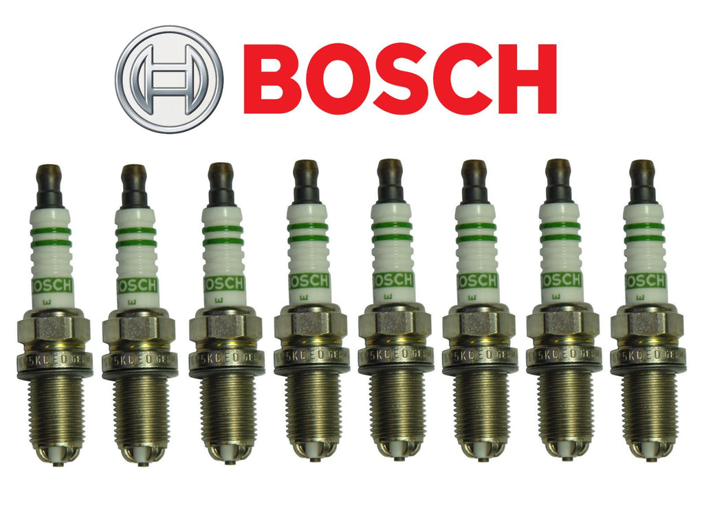 Spark Plug Set 8Pcs OEM Bosch for BMW V8 E39 E60 E65 E66 E53 E52 E83
