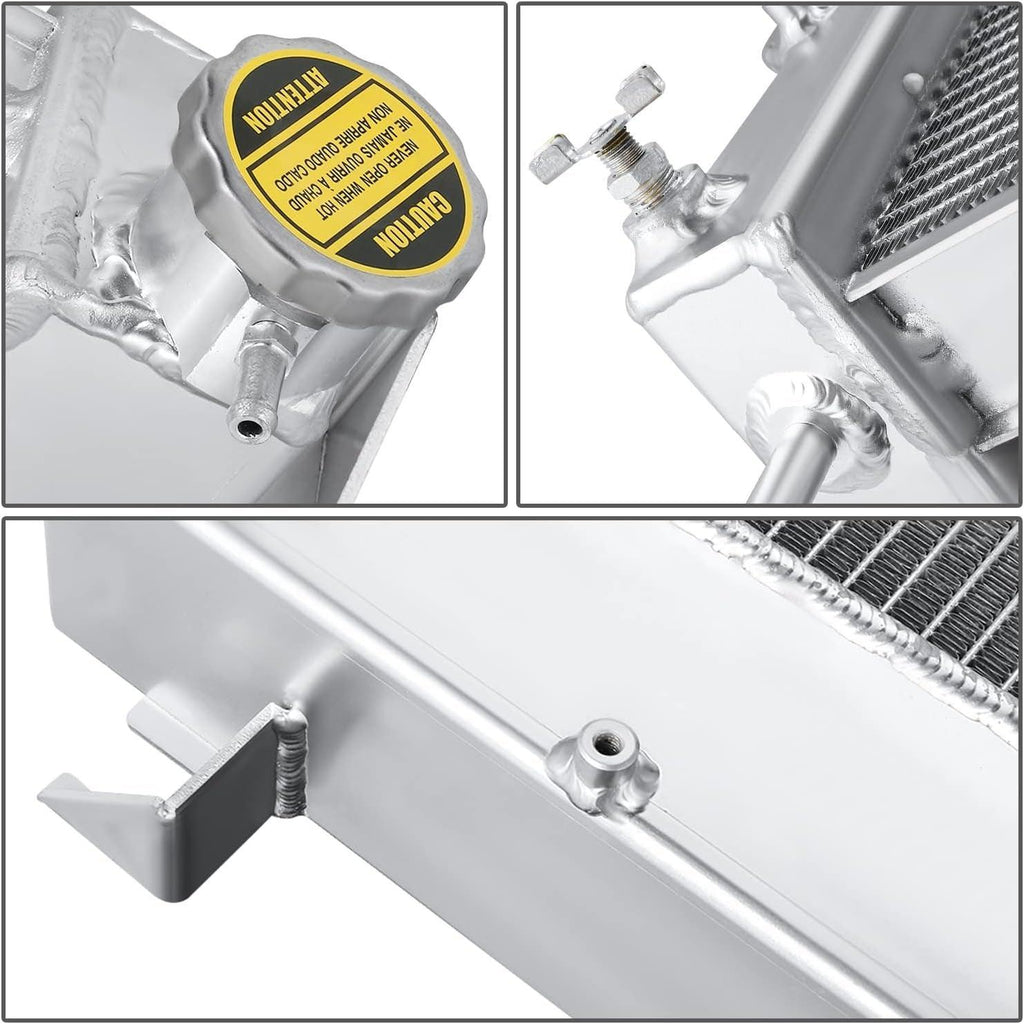 RA-DRDIES94-4 4Row Full Aluminum Performance Radiator Compatible with 94-02 Ram 2500 3500 5.9L Turbo Diesel