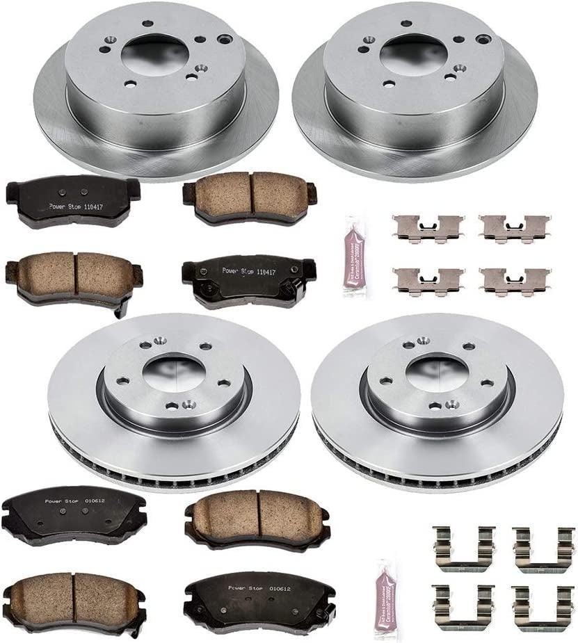 KOE4449 Autospecialty Front and Rear Replacement Brake Kit-Oe Brake Rotors & Ceramic Brake Pads