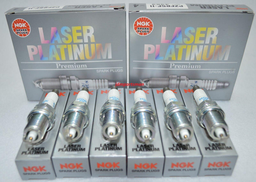 Set of 6 - NGK PLFR5A-11 SPARK PLUG LASER PLATINUM LONG-LIFE (6240)