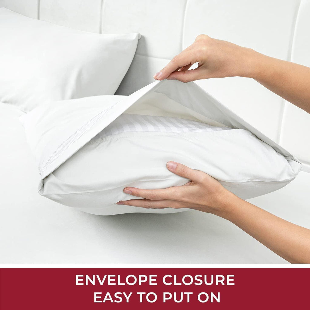 Queen Sheet Set - Iconic Collection Bedding Sheets & Pillowcases - Hotel Luxury, Extra Soft, Cooling Bed Sheets - Deep Pocket up to 16" - Wrinkle, Fade, Stain Resistant - 4 PC (Queen, White)
