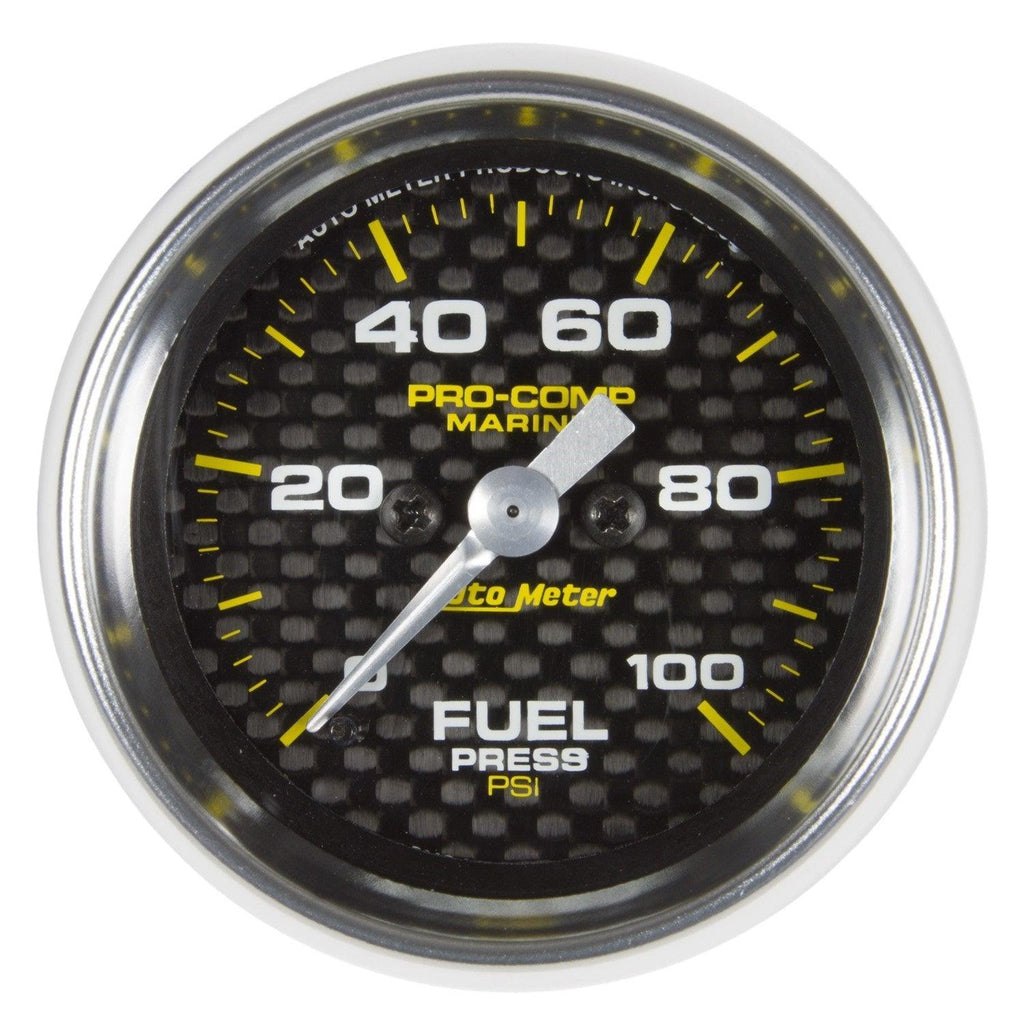 2-1/16 in. FUEL PRESSURE 0-100 PSI MARINE CARBON FIBER