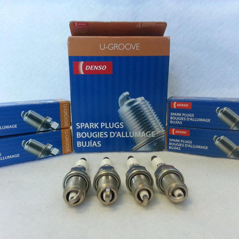 4X DENSO K16PR-U (3191) U-Groove Resistor Spark Plug