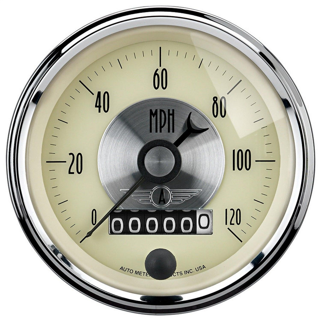 3-3/8 in. SPEEDOMETER 0-120 MPH PRESTIGE ANTIQUE IVORY