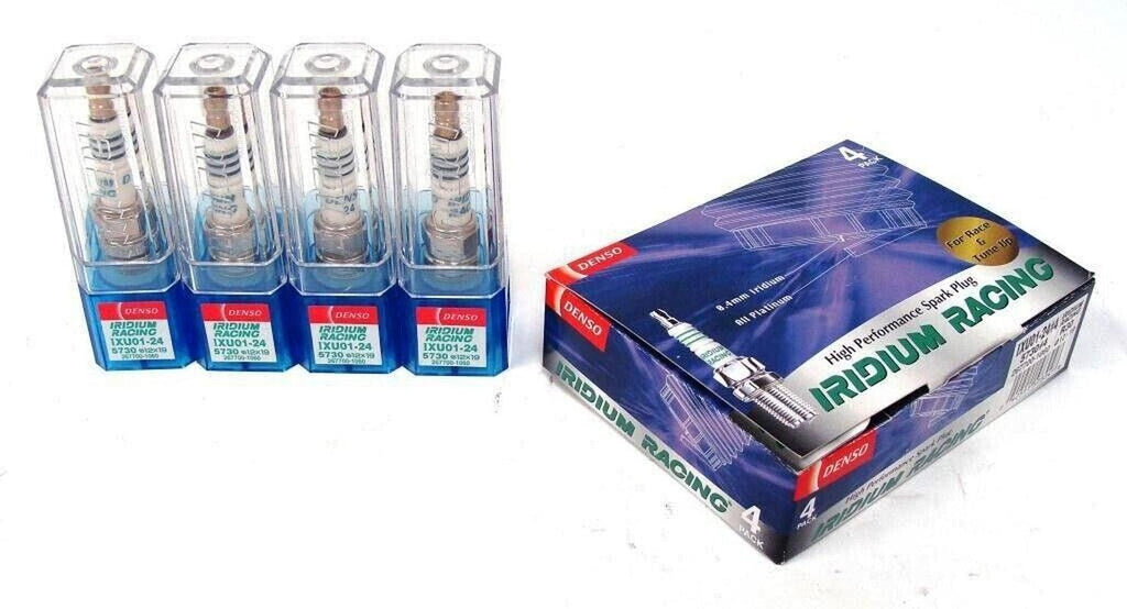 DENSO IRIDIUM RACING Spark Plugs IKH01-27 IKH0127 5750 Set of 4