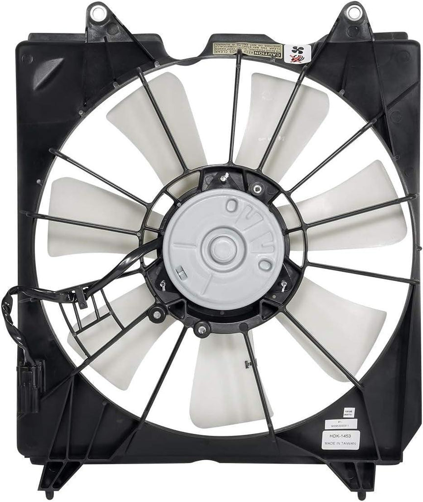 OEM-RF-0177 Factory Style Radiator Cooling Fan Assembly Cooling Efficiency Improved Direct Replacement [Compatible with 2015-2019 TLX / 2013-2016 Accord]