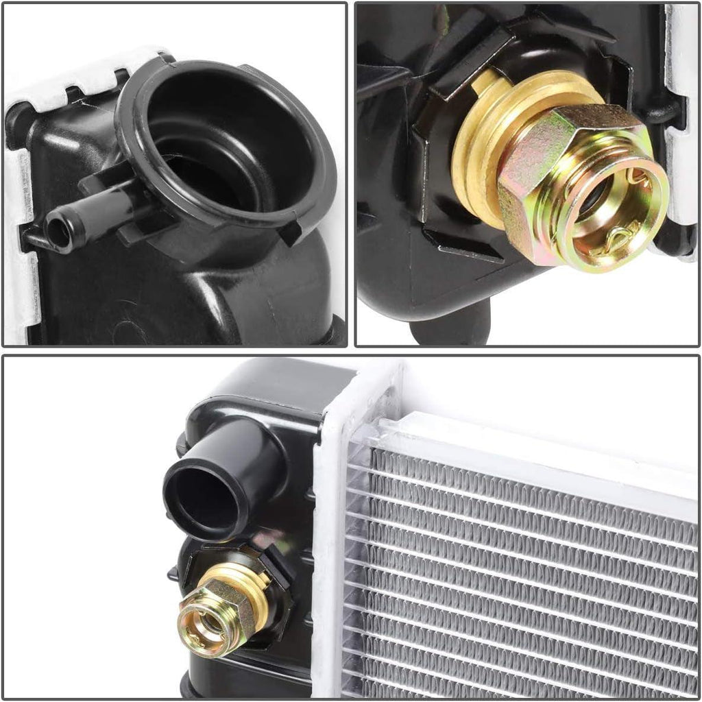 OEM-RA-1825 Factory Style Aluminum Cooling Radiator Compatible with 96-04 Chevy S10 / Sonoma, 96-05 Blazer/Jimmy, 26-1/4" W X 15" H X 1" D, 1-15/16" Inlet, 1-15/16" Outlet