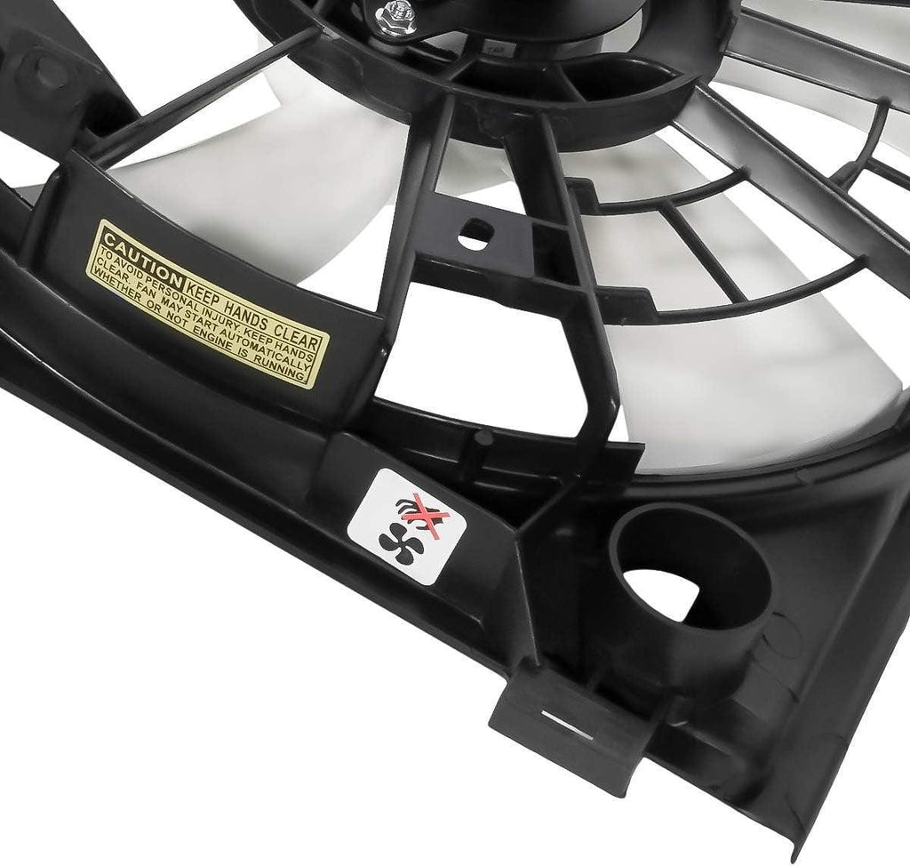 OEM-RF-0275 Factory Style Radiator Cooling Fan Assembly Cooling Efficiency Improved Direct Replacement [Compatible with 2006-2013 IS250], Black