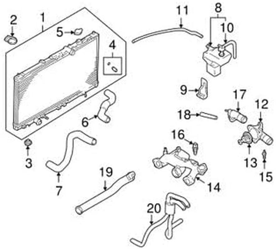 MB597892 - Plug Radiator Drain