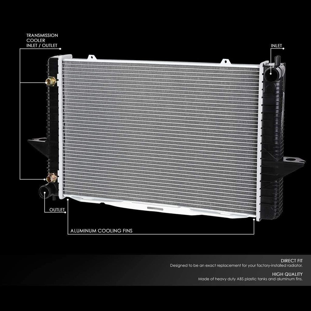 OEM-RA-2424 1-Row OE Style Bolt-On Aluminum Core Radiator Compatible with 99-04 Volvo C70, 99-00 S70 / V70 AT, 23-1/4" W X 15-1/4" H X 1-5/8" D, 1-7/16" Inlet, 1-7/16" Outlet