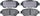Silver 14D906ACHF1 Ceramic Front Disc Brake Pad Set