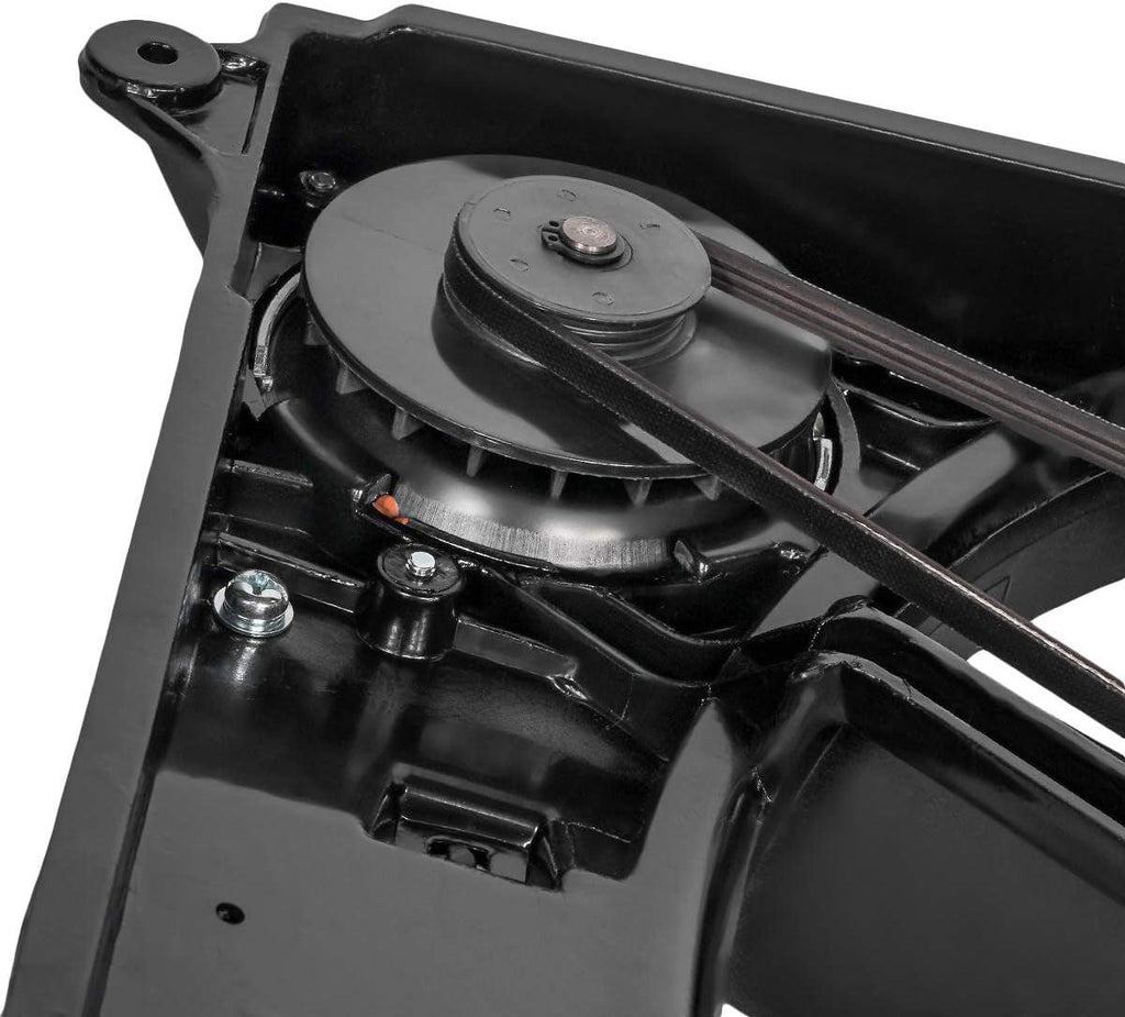 OEM-RF-0297 Factory Style Radiator Cooling Fan Assembly Direct Replacement [Compatible with 00-02 Mercedes-Benz S430 / 00-02 S500 / 00-01 Cl500 / 01 Cl55 AMG] Black