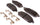 Silver 14D1080CHF1 Ceramic Front Disc Brake Pad Set with Clips