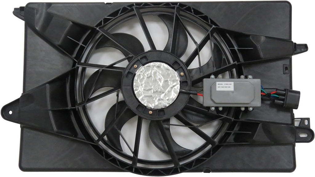 623340 Cooling Fan Assembly Compatible with 2014-2020 Jeep Cherokee, Black