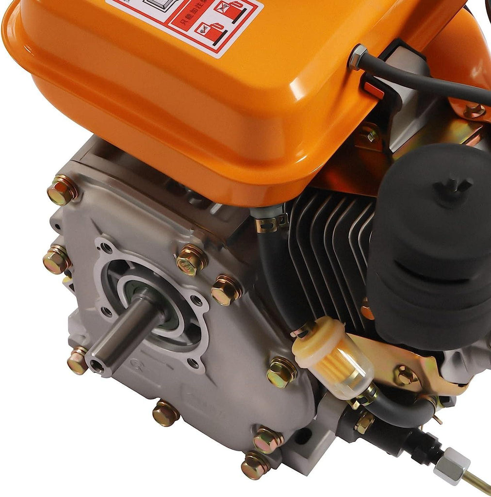 3000RPM 3HP Diesel Engine, 196CC 4 Stroke Single Cylinder Air Cooling Diesel Engine Manual Recoil Start System Diesel Motor