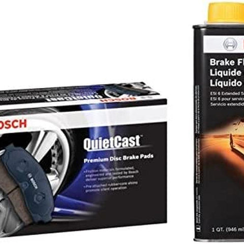Bosch BP1210 Quietcast Brake Pad Set and Next Generation Brake Fluid