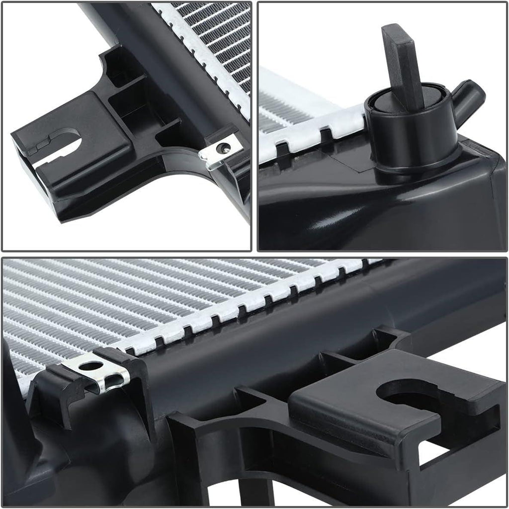 OEM-RA-13181 OE Style 1-Row Aluminum Cooling Radiator Compatible with 2007-2010 Grand Cherokee 3.0L Turbo Diesel
