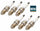 For Porsche 911 Boxster 1999-2004 Set of 6 Spark Plugs Ultra Beru 999 170 207 91