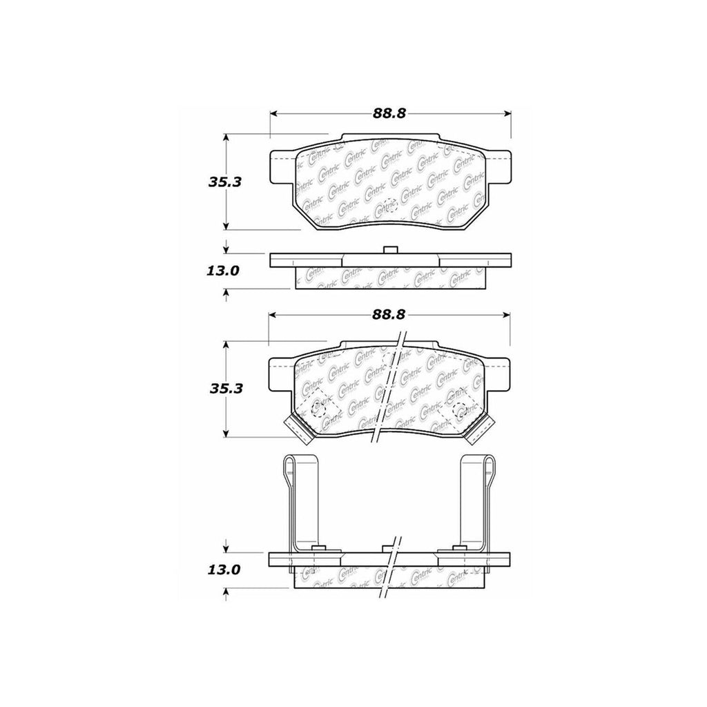 Front Disc Brake Pad for City, Fit, Integra, Civic+More (103.03740)