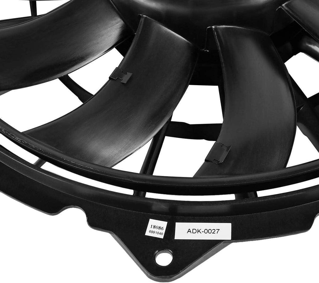 OEM-RF-0295 Factory Style Radiator Cooling Fan Assembly Cooling Efficiency Improved Direct Replacement [Compatible with 2007-2008 RS4 / 2004-2009 S4 4.2L]
