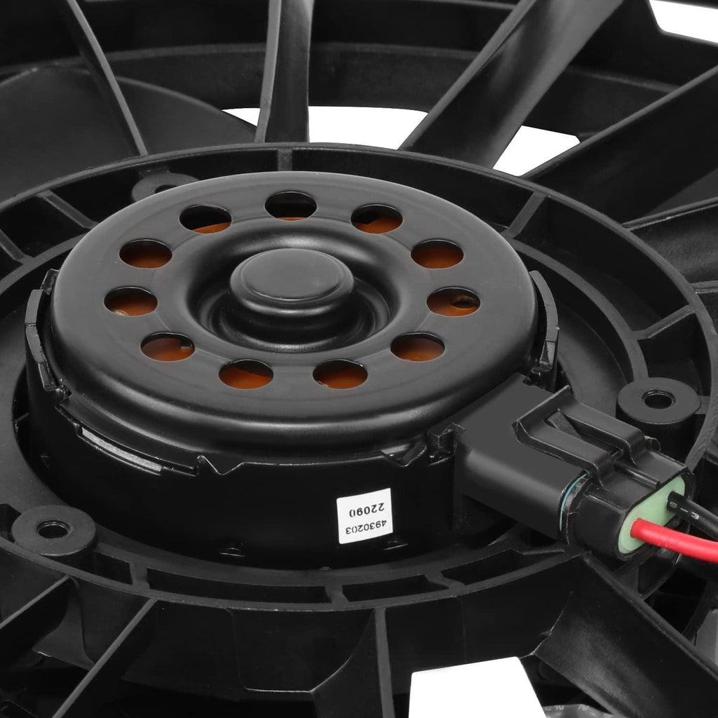OEM-RF-0417 Factory Style Radiator Cooling Fan Assembly Compatible with 2006-2009 PT Cruiser 2.4L