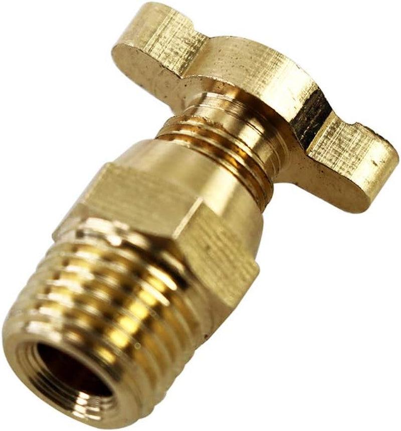 All Brass Fits Universal Radiator Drain Cocks Plug Petcock, NPT 1/4