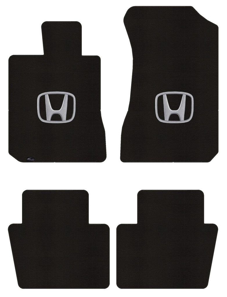 Lloyd Berber Front & Rear Mats for '82-83 Honda Accord W/Silver on Black Honda H