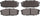 ADVICS AD1304 Ultra-Premium Rear Disc Brake Pad for Lexus/Toyota, (Set of 4)