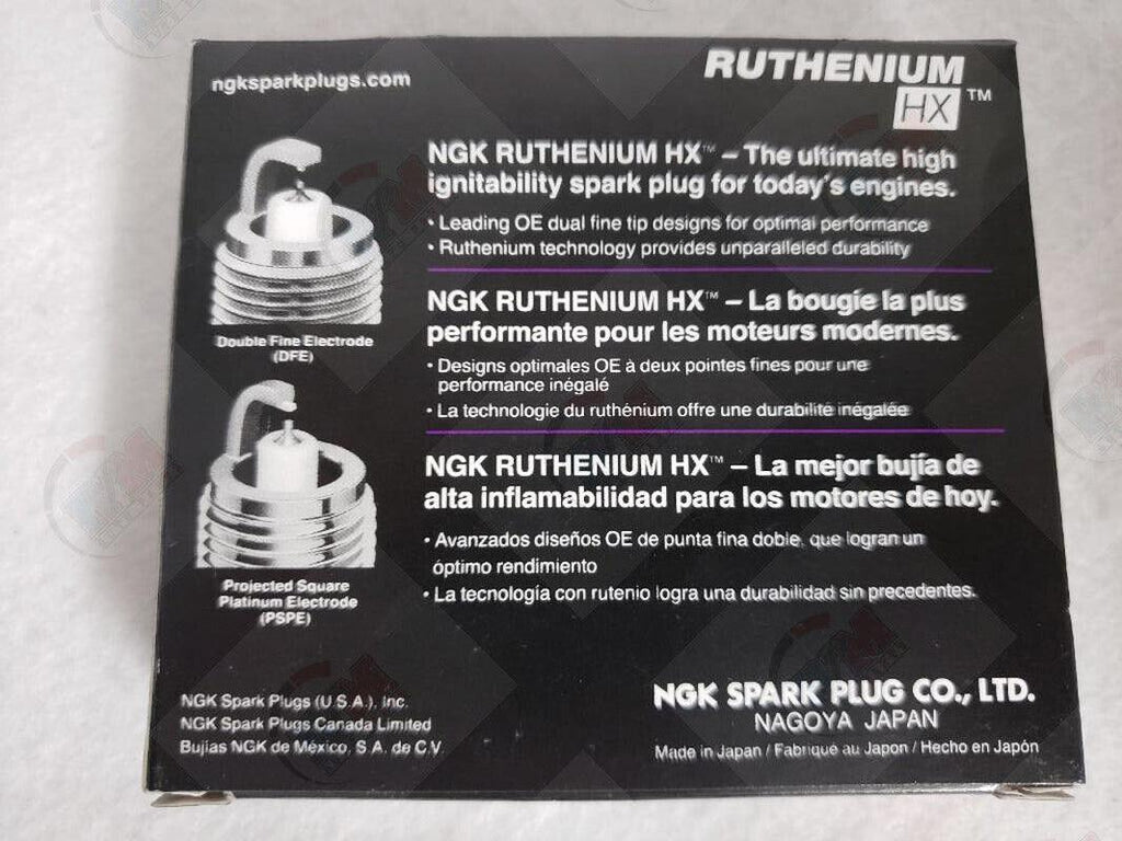 NGK RUTHENIUM HX Spark Plugs TR6AHX 92714 Set of 8