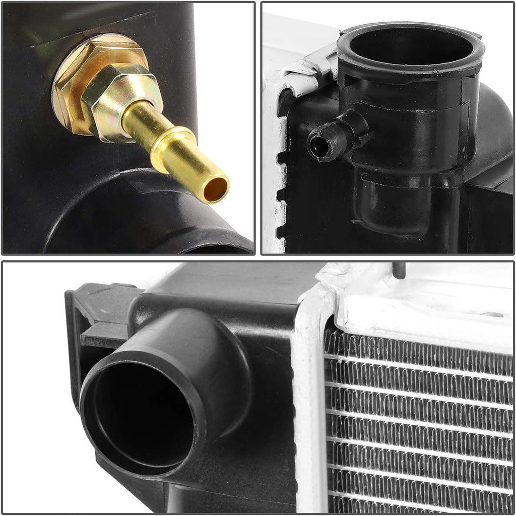 OEM-RA-1555 OE Style Bolt-On Aluminum Core Radiator Compatible with 94-02 Dodge Ram 2500 3500 8.0 AT, 35-15/16" W X 19-7/16" H X 2-1/4" D,1-3/4" Inlet / 2" Outlet