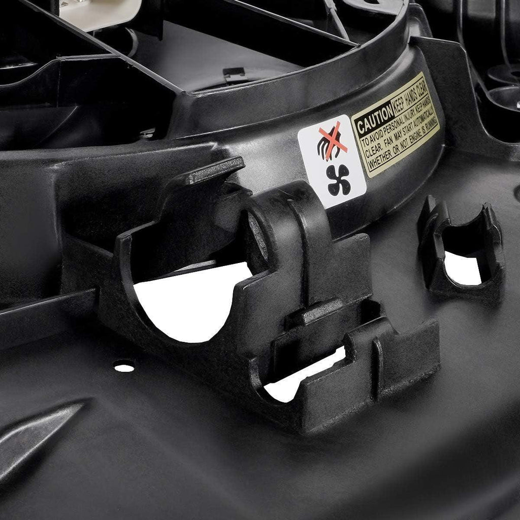 OEM-RF-0106 Factory Style Radiator Cooling Fan Assembly Cooling Efficiency Improved Direct Replacement [Compatible with 2001-2004 Escape / 2001-2006 Tribute]