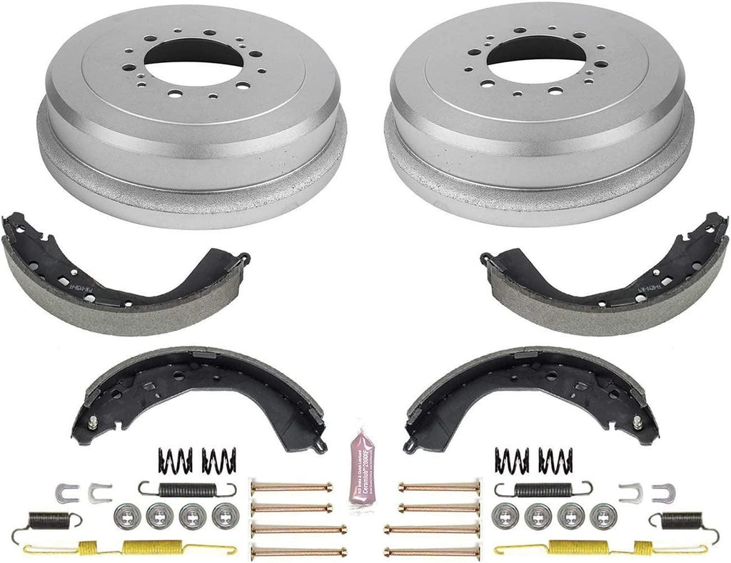 KOE15373DK Autospecialty Rear Replacement Brake Kit-Oe Brake Drums & Ceramic Brake Pads